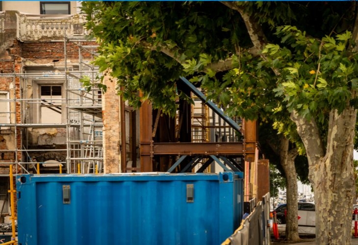 Construction site storage